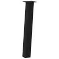 Pieds de table basse 4 pcs noir 72 cm acier