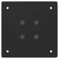 Pieds de table basse 4 pcs noir 72 cm acier