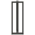 Pieds de table de bar forme de T 2 pcs anthracite acier