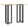 Pieds de table de bar forme de T 2 pcs anthracite acier