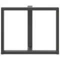Pieds de table à manger forme de T 2 pcs 100x35x(72-73)cm acier