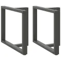 Pieds de table à manger forme de T 2 pcs 90x35x(72-73) cm acier