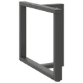 Pieds de table à manger forme de T 2 pcs 90x35x(72-73) cm acier