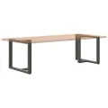 Pieds de table à manger forme de T 2 pcs 90x35x(72-73) cm acier