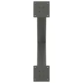 Pieds de table à manger forme de X 3 pcs 70x(72-73) cm acier