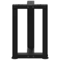 Pieds de table basse forme de T 2pcs noir 38x25x(42-43)cm acier