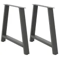 Pieds de table basse forme de A 2 pcs anthracite 90x(72-73) cm