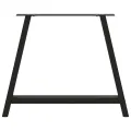 Pieds de table basse forme de A 2 pcs noir 90x(72-73) cm acier