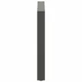 Pieds de table à manger forme de U 2 pcs 90x(72-73) cm acier