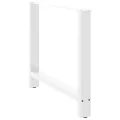 Pieds de table basse blanc 2 pcs 90x(72-73) cm acier