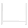 Pieds de table basse blanc 2 pcs 90x(72-73) cm acier