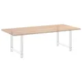 Pieds de table basse blanc 2 pcs 90x(72-73) cm acier