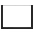 Pieds de table à manger forme de U 2 pcs noir 100x(72-73) cm