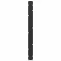 Pieds de table à manger forme de U 2 pcs noir 100x(72-73) cm
