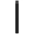 Pieds de table basse forme de U 2 pcs noir 60x(72-73) cm acier