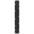 Pieds de table basse forme de U 2 pcs noir 60x(72-73) cm acier