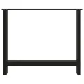 Pieds de table basse noir 2 pcs 100x(72-73) cm acier