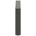 Pieds de table basse forme de U 2 pcs anthracite 60x(30-31) cm