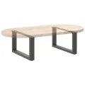 Pieds de table basse forme de U 2 pcs anthracite 60x(30-31) cm