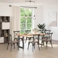 Pieds de table à manger forme de U 2 pcs 60x(72-73) cm acier