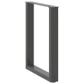 Pieds de table à manger forme de U 2 pcs 60x(72-73) cm acier