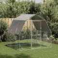 Poulailler avec toit 2,5x2x2,25 m acier galvanisé