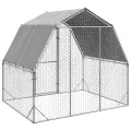 Poulailler avec toit 2,5x2x2,25 m acier galvanisé