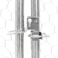 Poulailler avec toit 2,5x2x2,25 m acier galvanisé