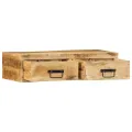 VidaXL Meuble TV mural 80x30x19 cm bois massif de manguier brut