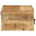 VidaXL Meuble TV mural 80x30x19 cm bois massif de manguier brut