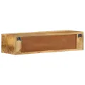VidaXL Meuble TV mural 80x30x19 cm bois massif de manguier brut