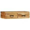 VidaXL Meuble TV mural 80x30x19 cm bois massif d'acacia