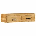 VidaXL Meuble TV mural 80x30x19 cm bois massif d'acacia