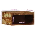 VidaXL Meuble TV mural 40x30x19 cm bois massif de récupération