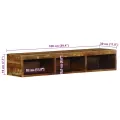 VidaXL Meuble TV mural 100x30x19 cm bois massif de récupération