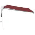 Auvent rétractable automatique bordeaux 350x250 cm