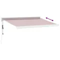 Auvent rétractable automatique bordeaux 350x250 cm