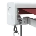 Auvent rétractable automatique bordeaux 350x250 cm