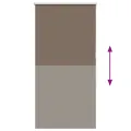 Store enrouleur occultant café 85x130cm largeur du tissu 80,7cm