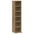 Armoire à CD chêne artisanal 21x20x88 cm bois d'ingénierie
