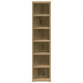 Armoire à CD chêne artisanal 21x20x88 cm bois d'ingénierie