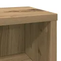 Armoire à CD chêne artisanal 21x20x88 cm bois d'ingénierie