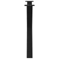 Pieds de table à manger forme de X 2 pcs noir 90x(72-73) cm