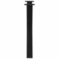 Pieds de table à manger forme de X 3 pcs noir 80x(72-73) cm