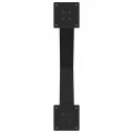 Pieds de table à manger forme de X 3 pcs noir 80x(72-73) cm