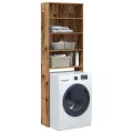 Meuble pour machine à laver vieux bois 64x24x190 cm