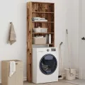 Meuble pour machine à laver vieux bois 64x24x190 cm