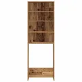 Meuble pour machine à laver vieux bois 64x24x190 cm