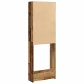 Meuble pour machine à laver vieux bois 64x24x190 cm