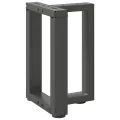 Pieds de table basse forme de T 2pcs anthracite 38x25x(42-43)cm